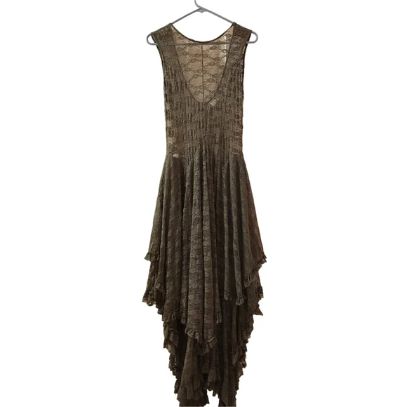 chinese dress ladies Sugar Thrillz Sheer Lace Paneled Slip Dress main image 0